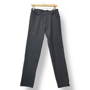 Lululemon Mens ABC Classic Fit‎ 5 Pocket Pants 31x32L Warpstreme Obsidian Gray